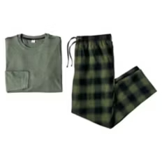 Men's 2 Piece Sleepwear Set - Light Gray, XL