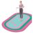 Fitness yoga feet pink and green (thickened and soundproofed)